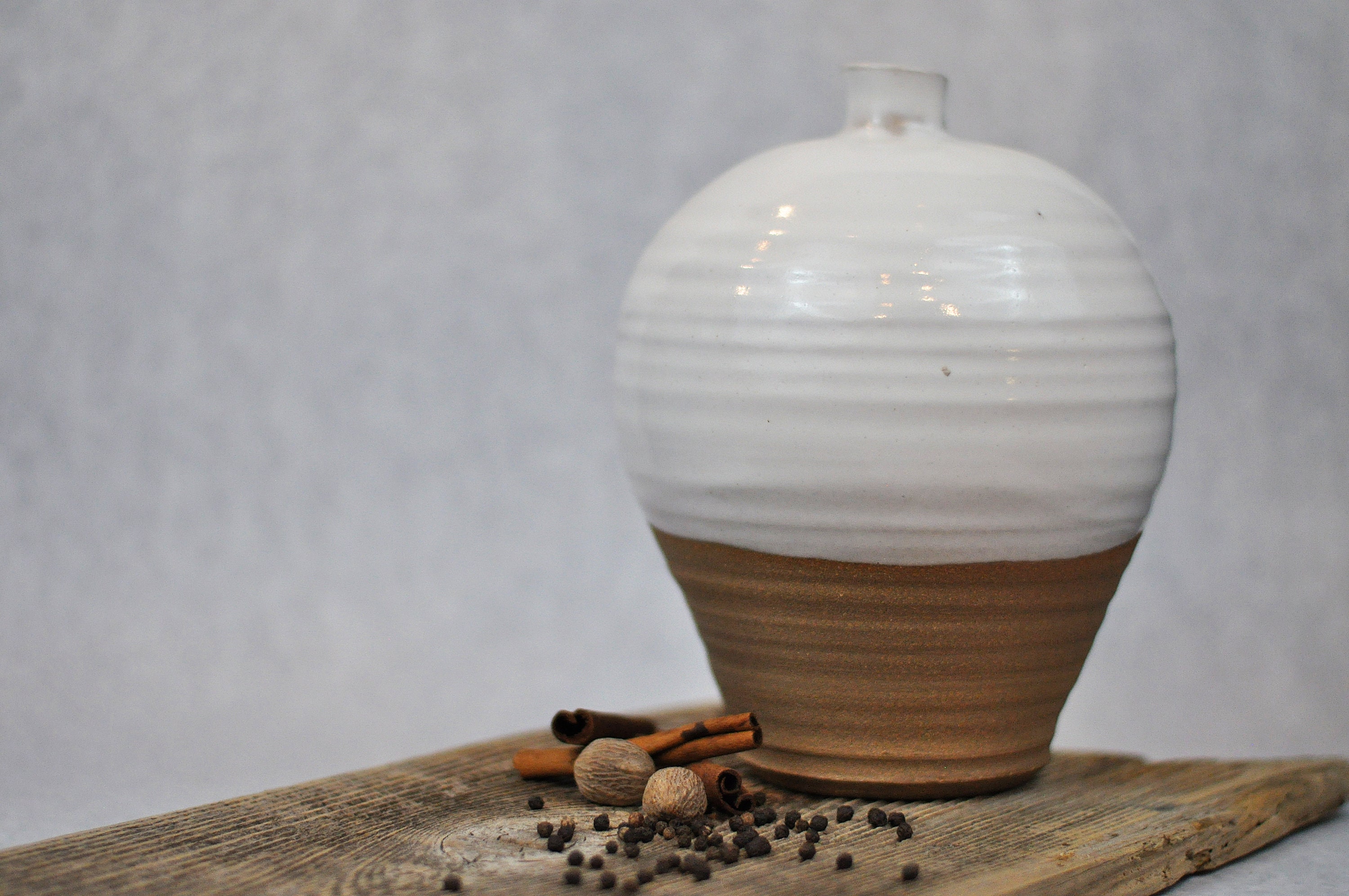 Pot de Miel en Céramique/Vase | Grès Rustique Moderne
