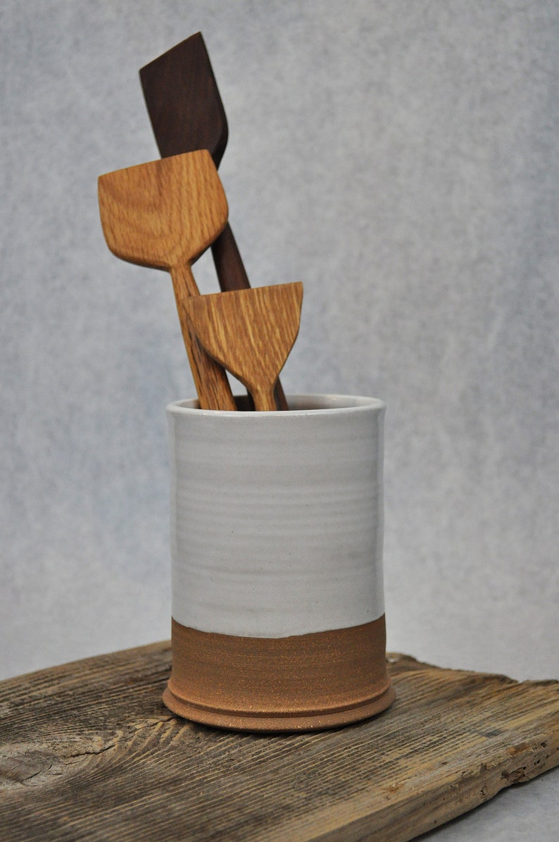 Ceramic Crock Kitchen Utensil And/or Succulent Holder Etsy Canada