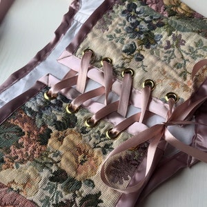 Handmade floral corset