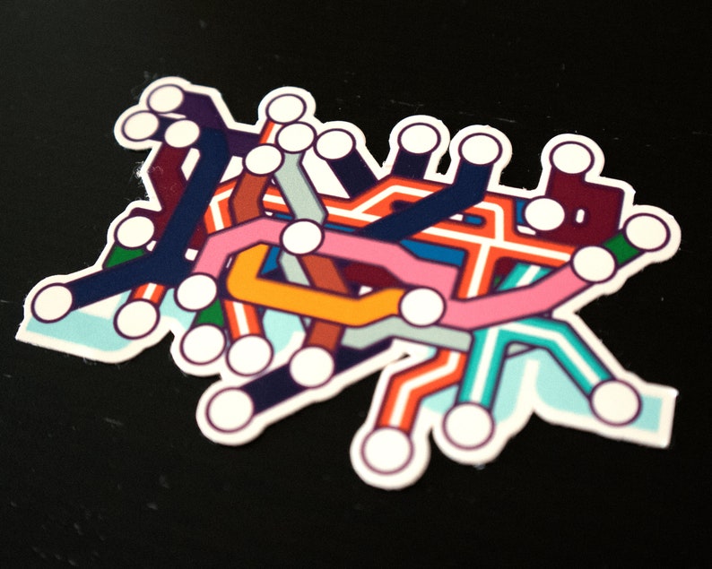 London Tube Map Vinyl Sticker Set Glossy Die Cut Etsy UK