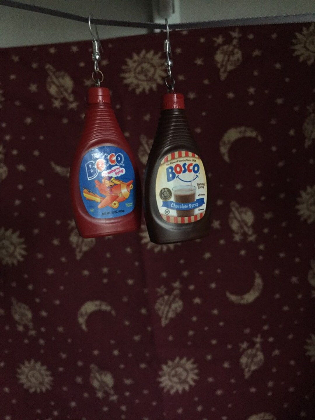 Mismatched Fake Food Earrings pair Etsy