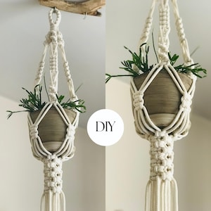 Eclectic Macramé Plant Hanger DIY Pattern: Decorate with Style! Perfect for Beginners | Unique Home Decor and Thoughtful Gift