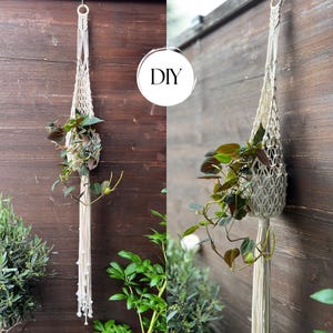 Macrame Plant Hanger PDF Pattern, Beginner Friendly, Air Plant Nest Cosy Pod DIY, Digital Download
