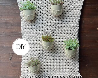 Macrame Wall Planter for Multiple Pots | Boho Chic Plant Hanger | Perfect for Indoor & Outdoor Decor | Instant Download DIY Macrame Pattern