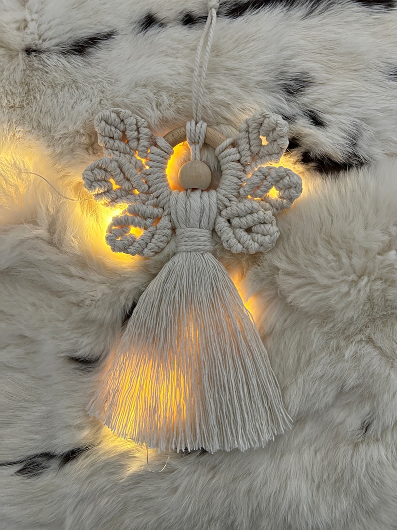 Christmas Angel DIY Pattern, Ebook Macrame Christmas Ornament