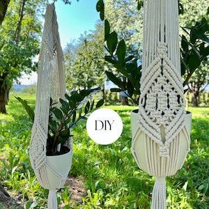 DIY Pattern: Create Boho Elegance with Macramé Plant Hanger - Perfect for Beginners, Diamond Planter / Ideal Home Decor and Handmade Gifting
