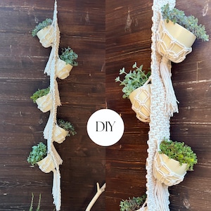 DIY Macrame Plant Hanger Pattern for 5 Plants | Step-by-Step Easy Macrame Tutorial for Stunning Boho Home Decor | Instant Download