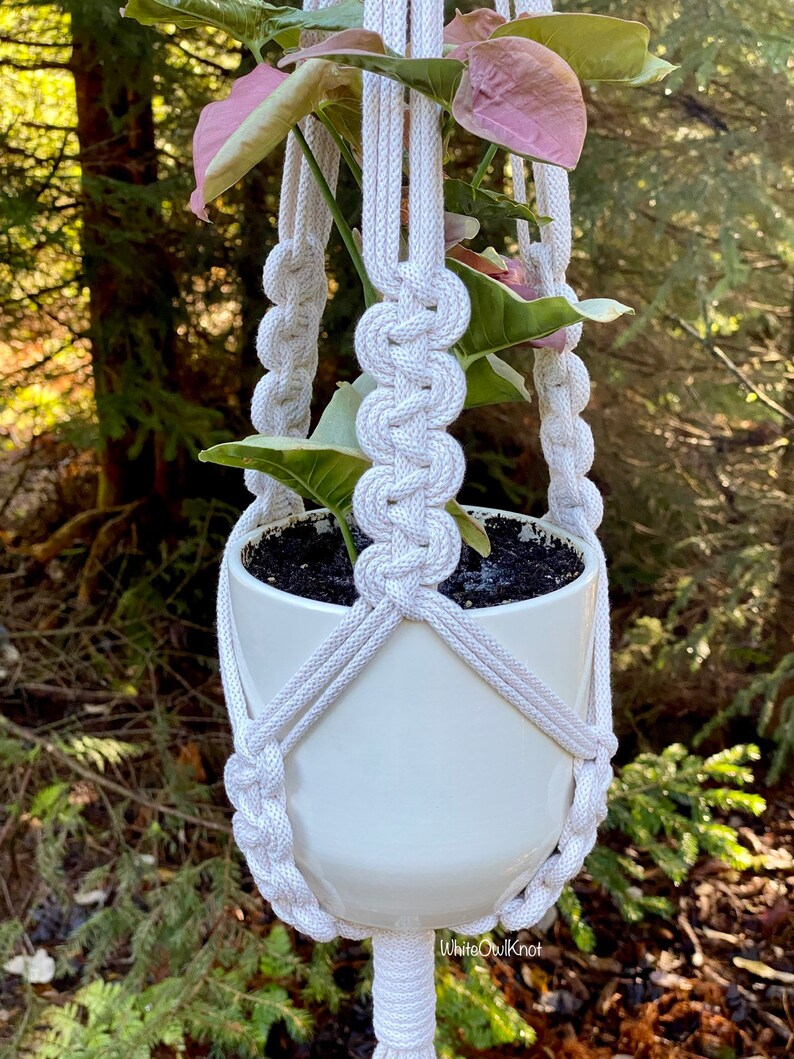 DIY Macrame Plant Hanger PDF Pattern Tutorial Instructions Etsy