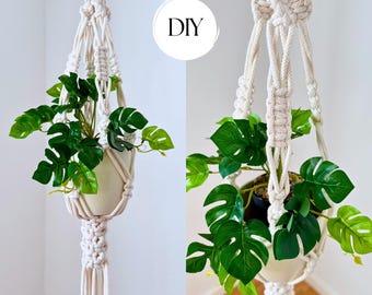 Classic Macrame Plant Hanger DIY Pattern | Beginner Friendly, Eclectic Home Decor | Gift for Her