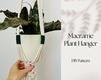 DIY Macrame Pattern: Elegant Macrame Plant Hanger, How To Make Macrame Planter Written Instructions, Beginner Friendly, Instant Download