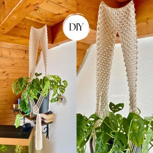 Macrame Plant Hanger PDF Pattern, Beginner Friendly, Planter for Any Size Pots  (Digital Download)