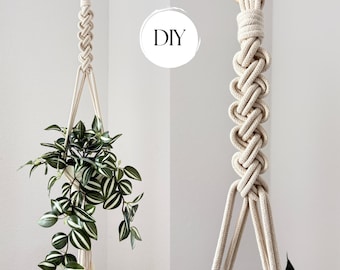 Macrame Hanging Planter Pattern PDF | Easy DIY Plant Hanger Tutorial | Beginner Macrame Guide | Instant Download eBook