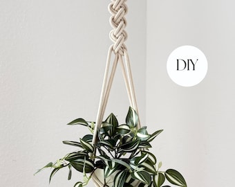 Macrame Hanging Planter Pattern PDF | Easy DIY Plant Hanger Tutorial | Beginner Macrame Guide | Instant Download eBook