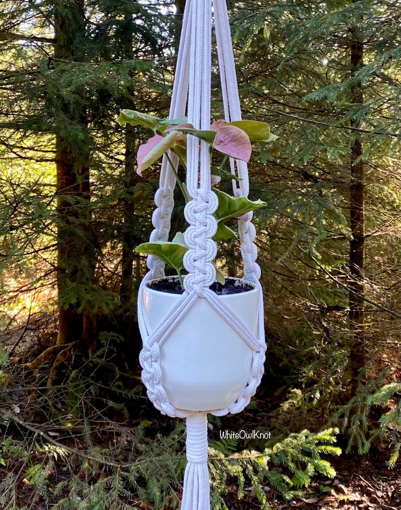 DIY Macrame Plant Hanger PDF Pattern Tutorial Instructions Etsy
