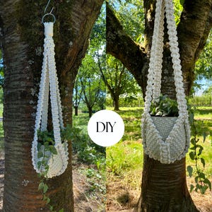 Without Tassel on Bottom Macrame Plant Hanger, Macrame Pattern,Bohemian No Tail Hanging Planter, Farmhouse Gift, Digital DIY Written Pattern