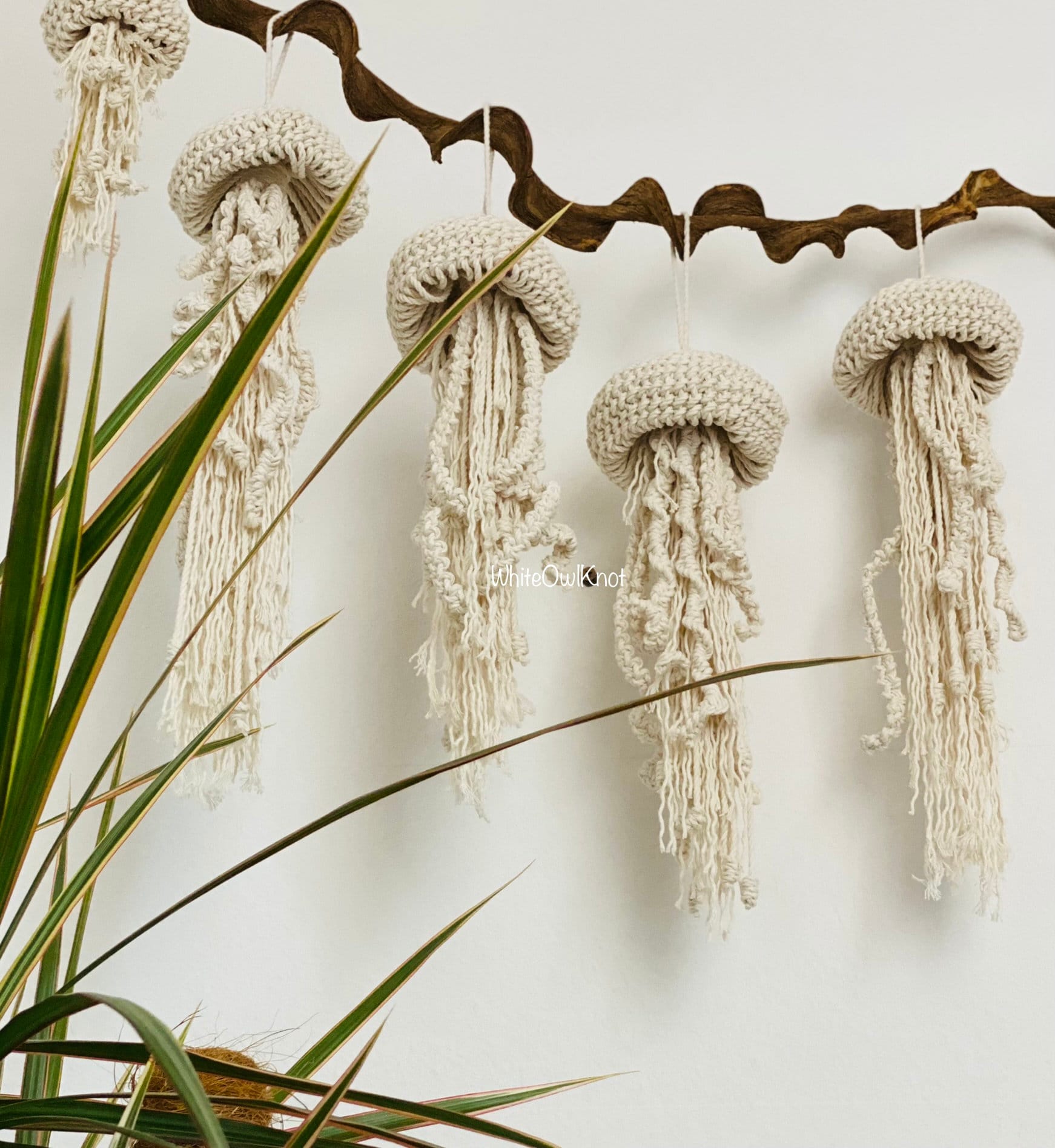 DIY Pattern Macrame Jellyfish, Macrame PDF Pattern, Step by Step ...