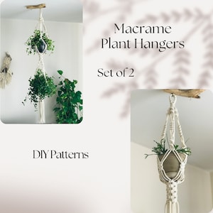 DIY Macrame Double Plant Hanger Pattern / Elevate Your Space with Style! / Perfect for Beginners / Unique Home Decor and Thoughtful Gift