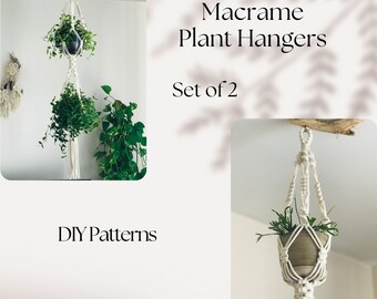 DIY Macrame Double Plant Hanger Pattern / Elevate Your Space with Style! / Perfect for Beginners / Unique Home Decor and Thoughtful Gift