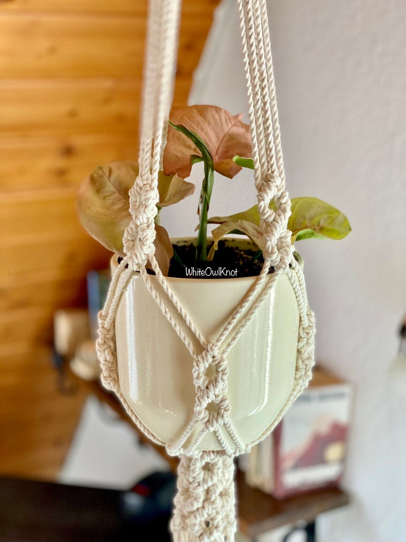 DIY Macrame Plant Hanger PDF Pattern Tutorial Instructions Etsy