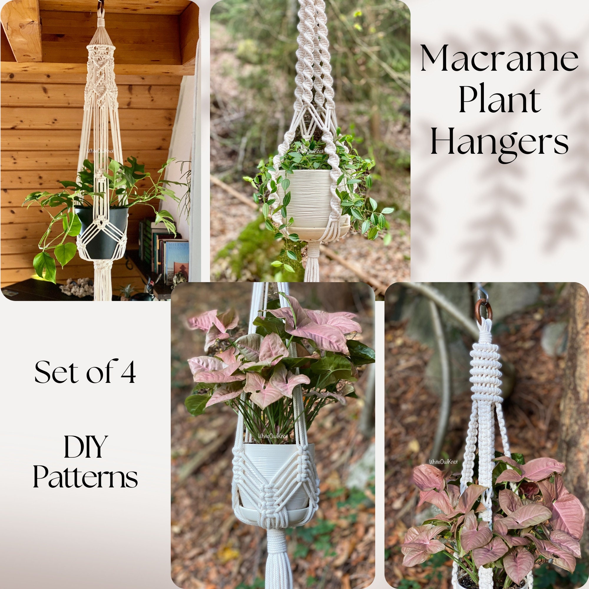 Macramè Patterns: 5 Books in 1: 200+ Projects with HD
