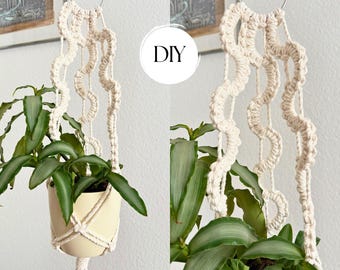 Macrame Plant Hanger PDF Pattern, Step-by-Step Instructions for Beginners, Decor for Home  DIY, Digital Download