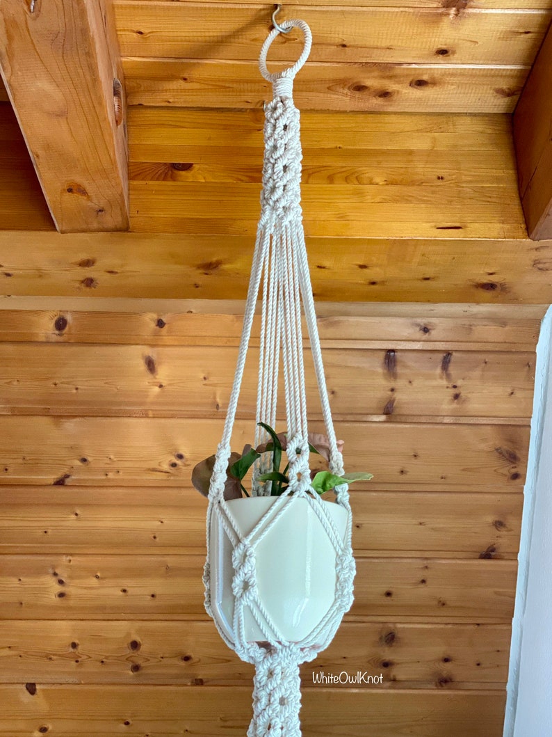 DIY Macrame Plant Hanger PDF Pattern Tutorial Instructions Etsy