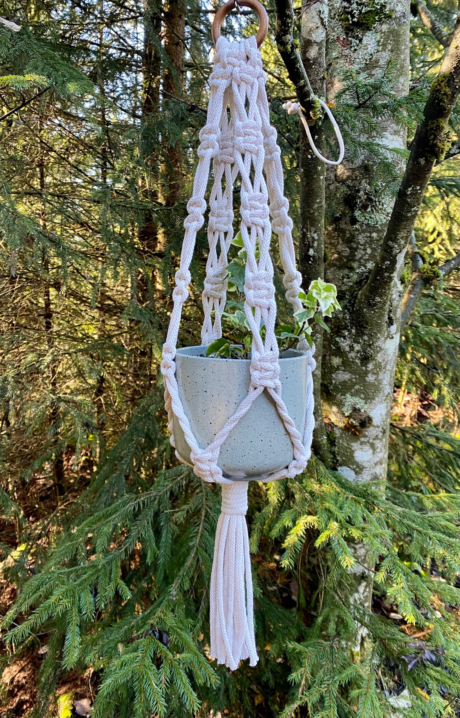 3 Small Macrame Plant Hangers PDF Pattern, DIY Macrame, 3 Hanging ...