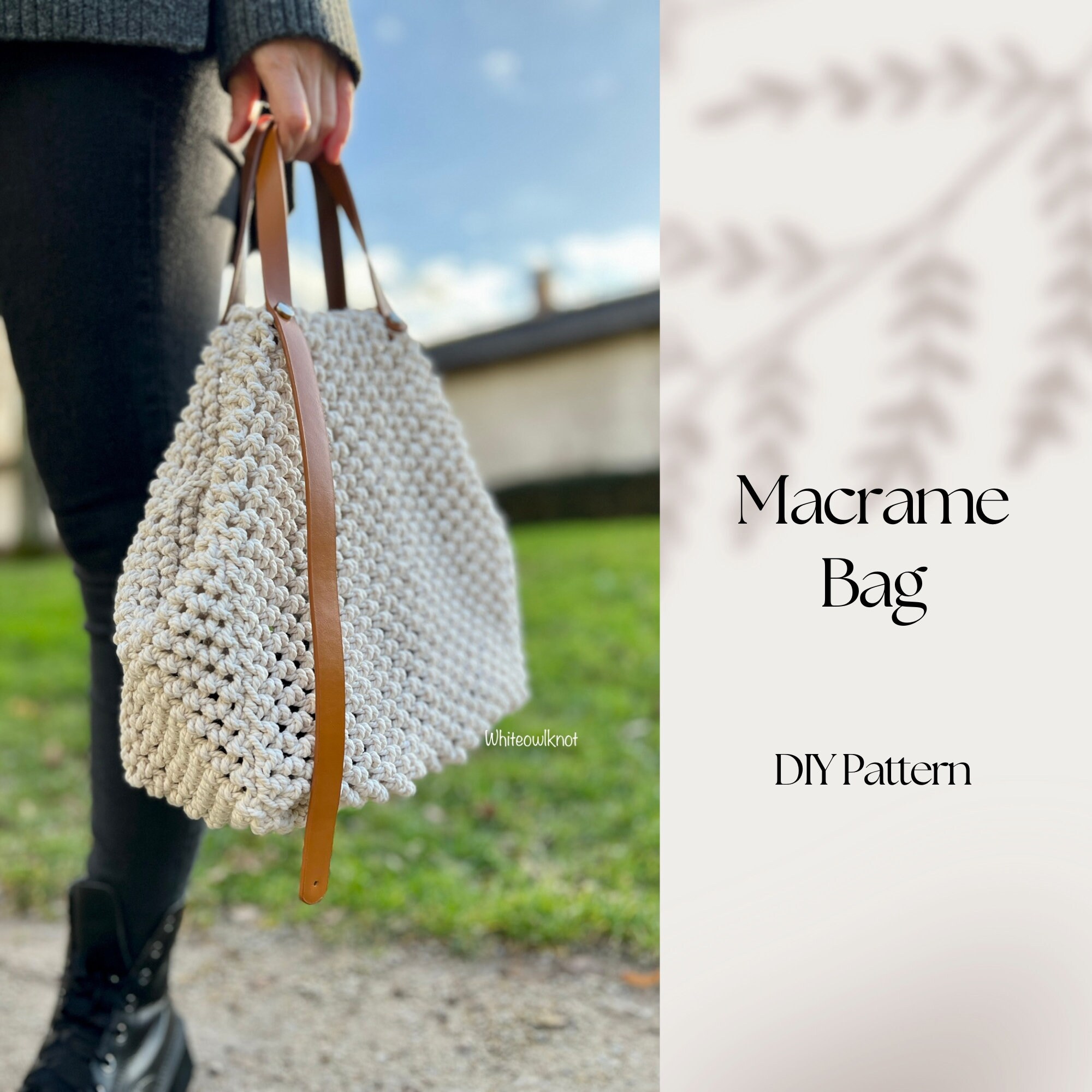 Pochette Macrame Etsy UK