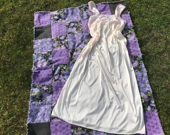 dark purple slip dress