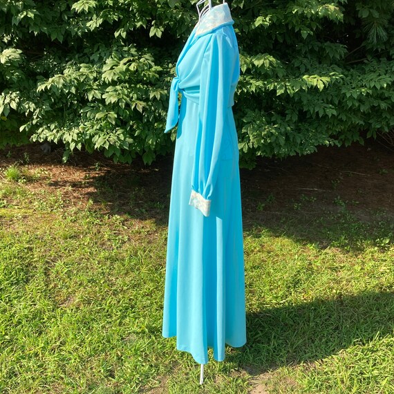 70s maxi dress set cornflower blue |S - M| 1970s … - image 6