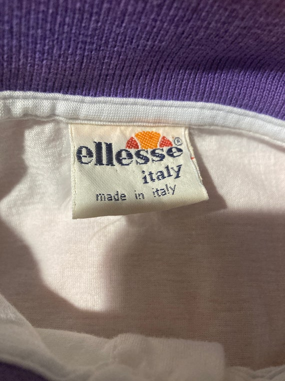 Vintage Ellesse polo shirt top  | S - M | purple … - image 8