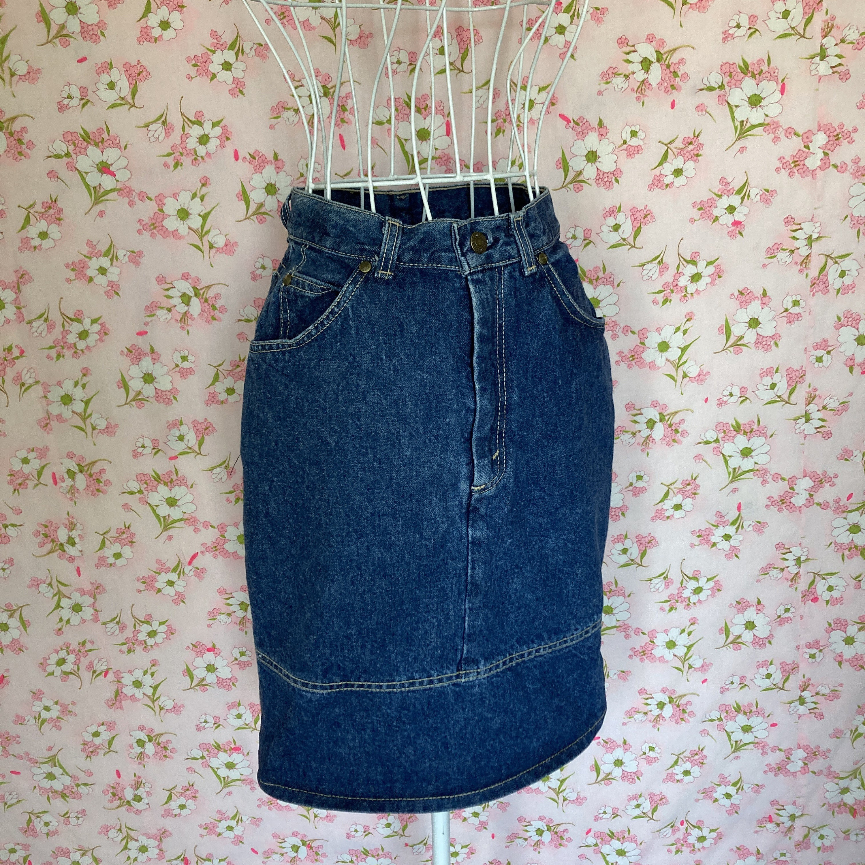 Vintage Levi's Skirt 80s 90s Denim | XS-S | 25”-26” Waist - Etsy