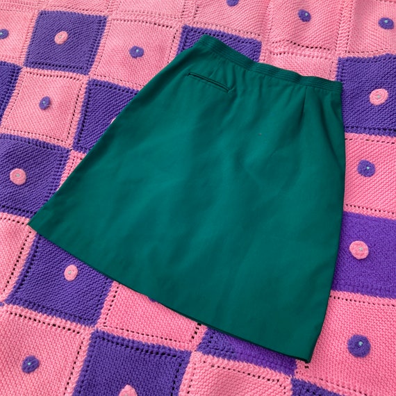 Vintage 60 / 70s Mini Skirt Academia Cottage Emerald Green - Etsy