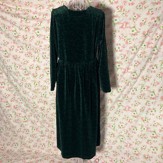 90s winter dress Vintage LL Bean 1990s Dark Green Holly Berries | M-L | Long Sleeve Maxi Cottage Western Farm Homestead Fall Leaf Botanical xl giving you that perfect Light Blue Prom Dresses Color:Lilac (Lavender)