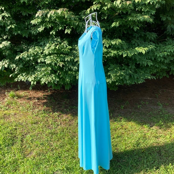 70s maxi dress set cornflower blue |S - M| 1970s … - image 8