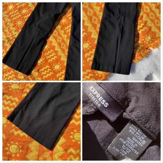 black 90s y2k express trousers mid rise pants 199… - image 3
