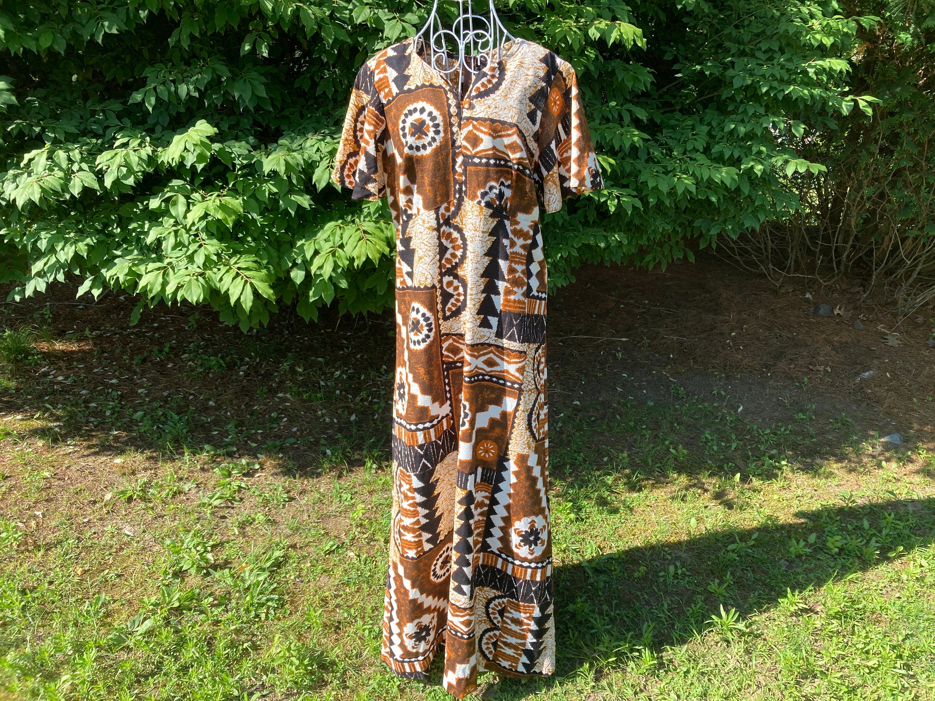Vintage Bark Cloth Dresses - Etsy