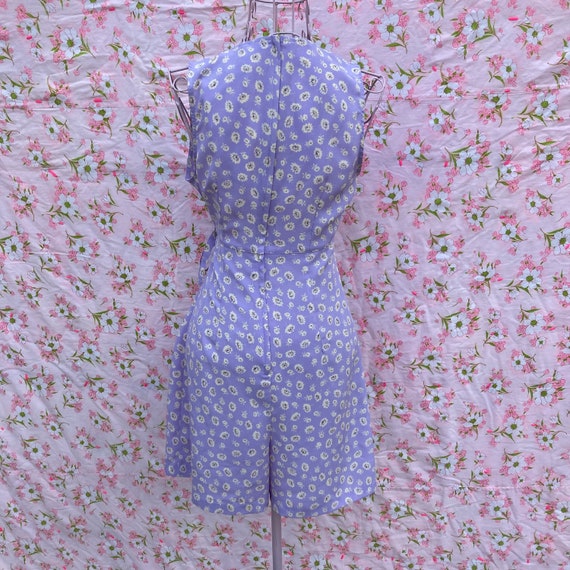 vintage romper purple cream floral  90s  | S-M | … - image 9