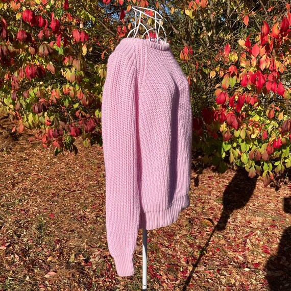 Vintage gap sweater80s 90s light pale pink  | XS-… - image 7