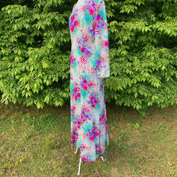 70s vtg vintage maxi long dress cottage prairie f… - image 9