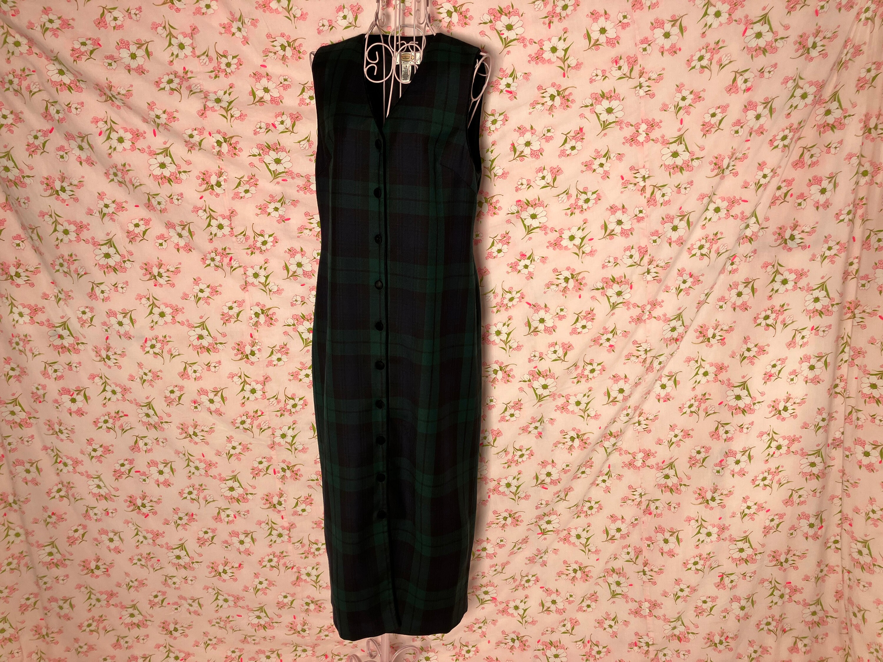 j crew green plaid dress Mid-length dress J.Crew Green size 6 US in Polyester