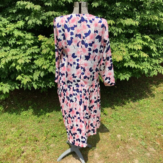 vtg vintage floral dress 1980s | L-XL | cottageco… - image 4