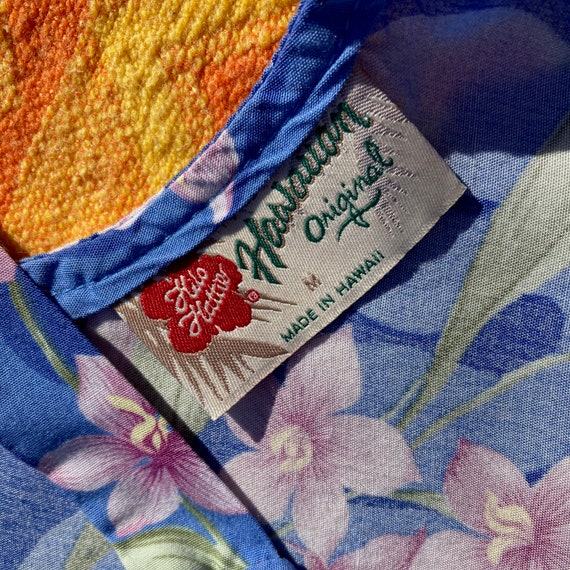 vintage 90  floral print dress cottage core //s-m… - image 8