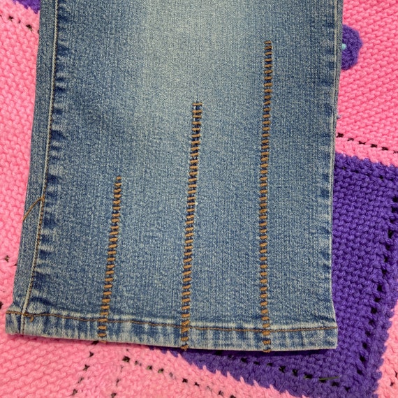 y2k vintage capri jeans medium  wash  00s 2000s L… - image 4