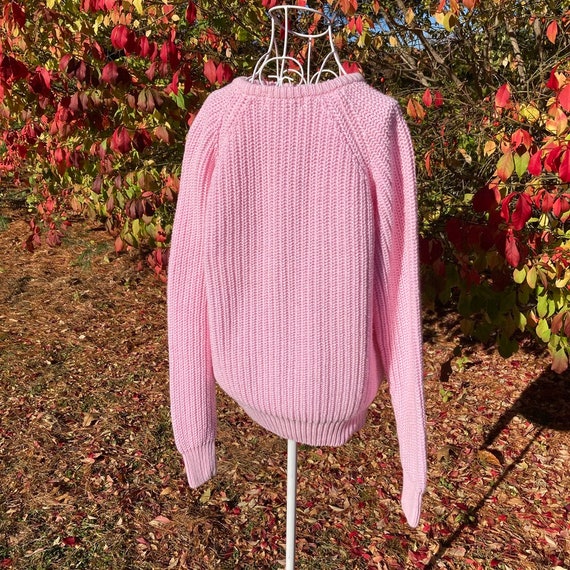 Vintage gap sweater80s 90s light pale pink  | XS-… - image 8