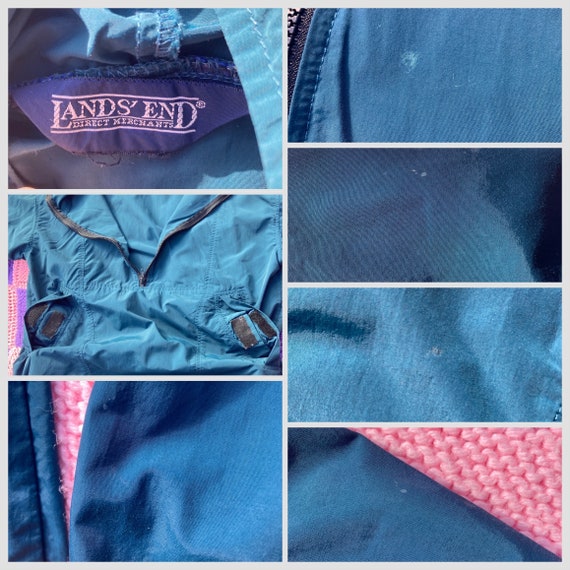 Vintsge 90s windbreaker dark teal  1990s Jacket  … - image 6