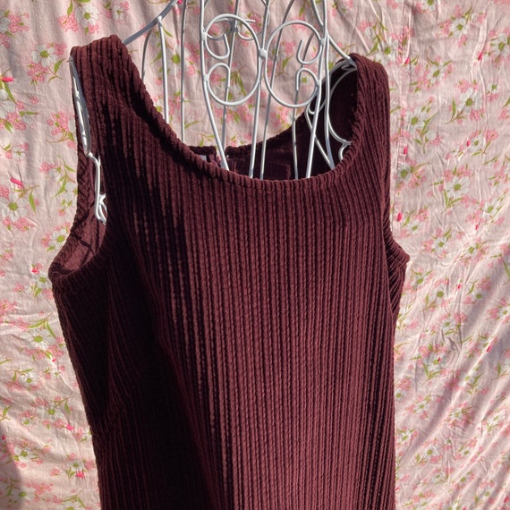 vintage red corduroy jumper dress | S-M | 90s cot… - image 9