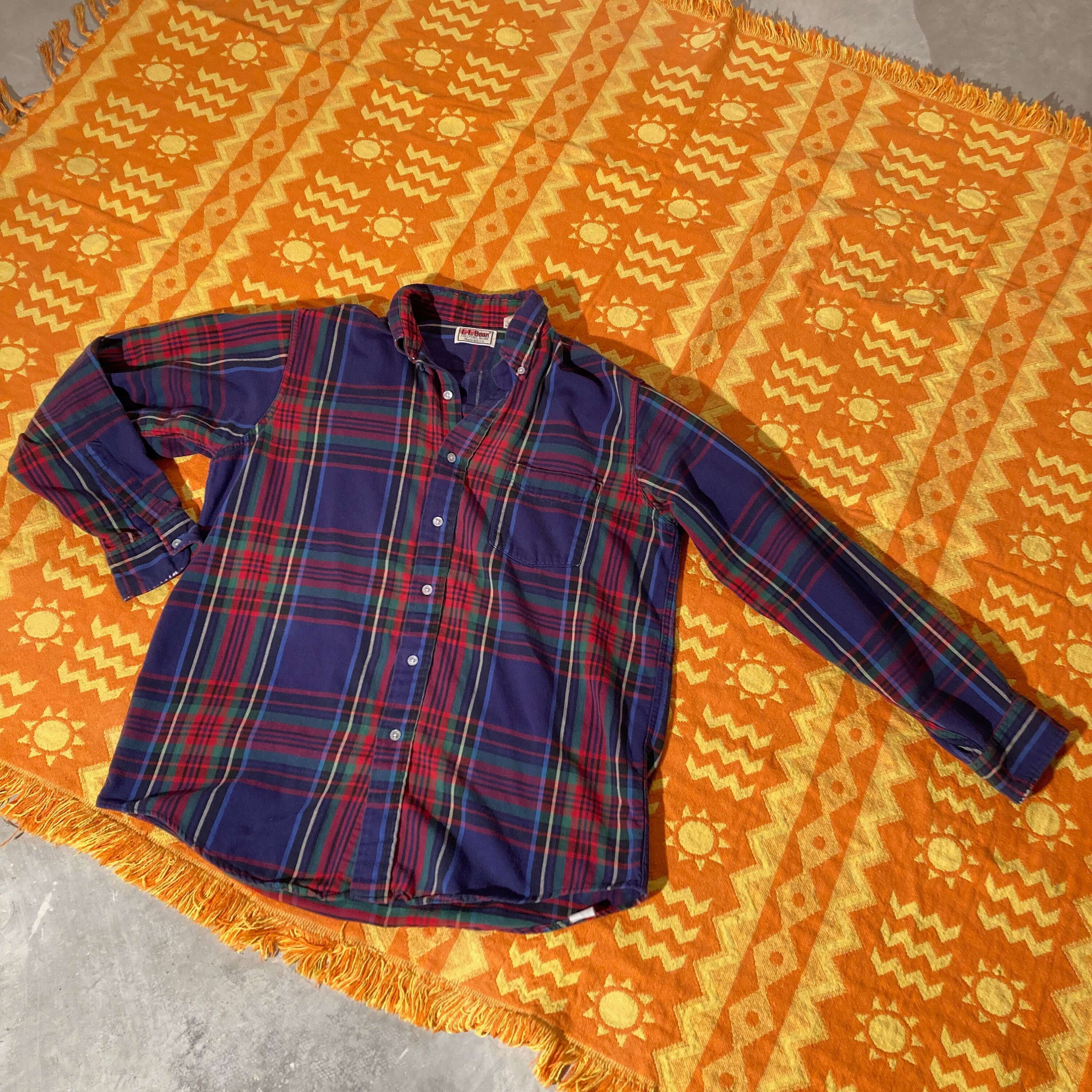 ネイビーシー LLBean PLAID HENRYNECK FOODIE | ochge.org