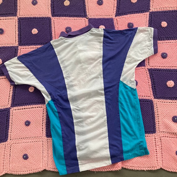 Vintage Ellesse polo shirt top  | S - M | purple … - image 7