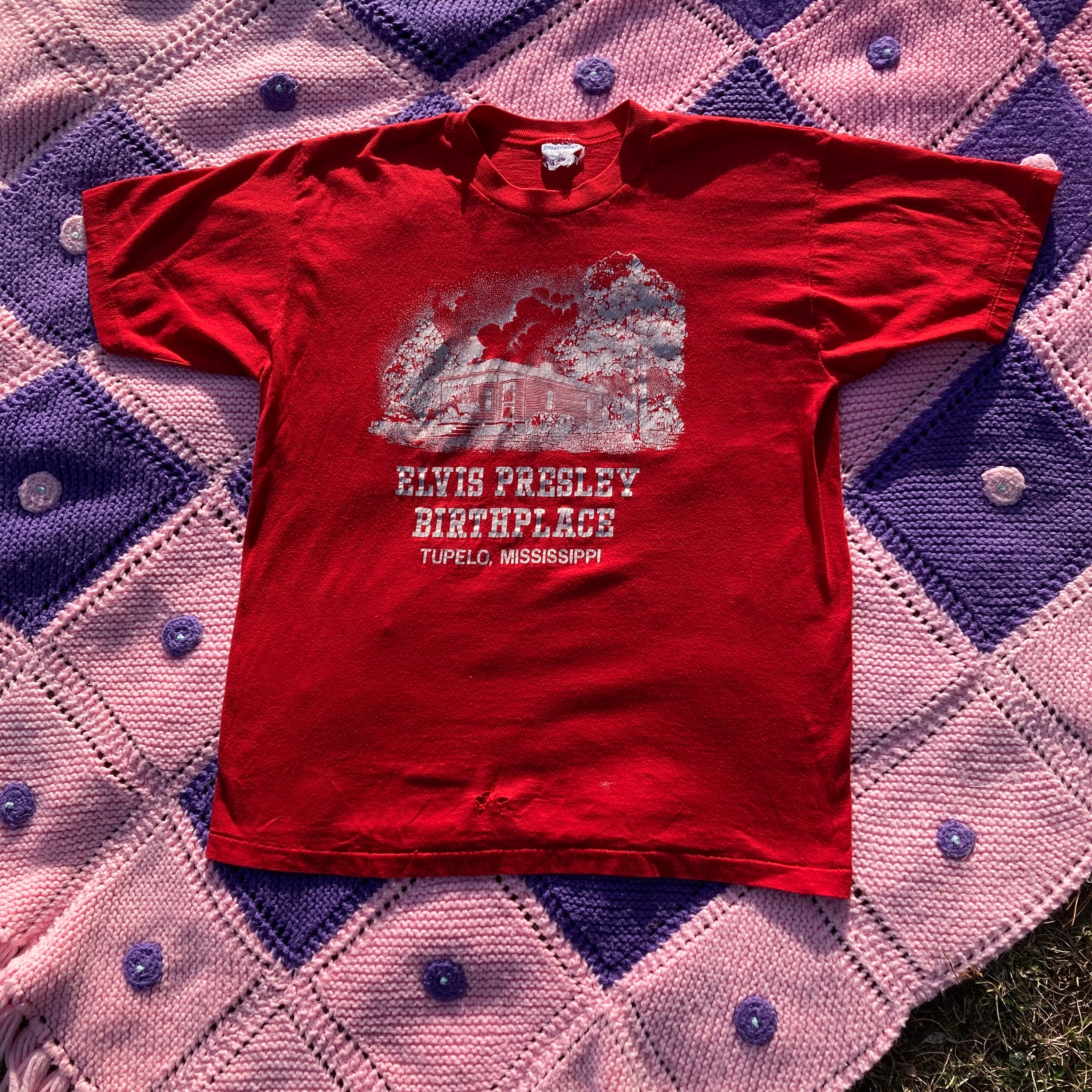 Red Vintage Elvis Shirt - Etsy